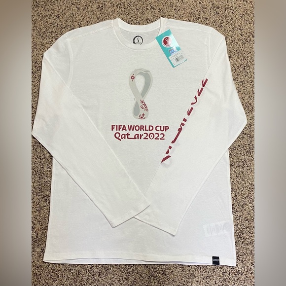 Other - NWT FIFA WORLD CUP CREW NECK LONG SLEEVE TEE SIZE XL IN WHITE